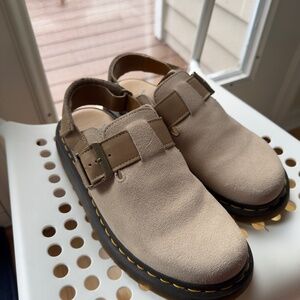 Dr Martens Jorge II Slingback Mule in Parchment - Women's Size 8